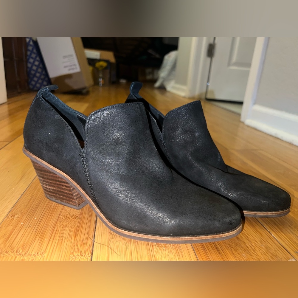 Black Leather Ankle Boots